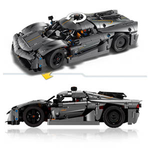 Lego Koenigsegg Jesko Absolut Grey Hypercar 42173